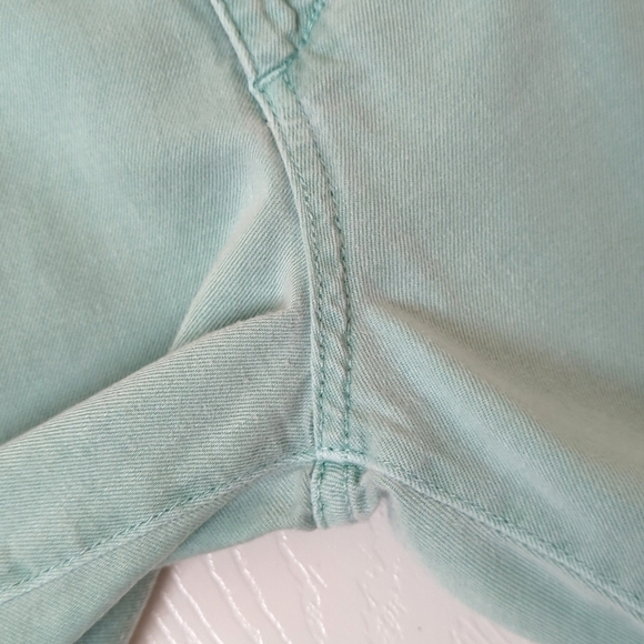 Joe's Jeans Classic Twill Cotton Low Waisted Relaxed Fit Shorts Aqua Blue 27 - Picture 9 of 13